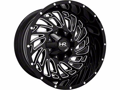 Hardrock Offroad Attack Gloss Black Milled 6-Lug Wheel; 20x10; -19mm Offset (04-15 Titan)