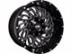 Hardrock Offroad Attack Gloss Black Milled 6-Lug Wheel; 20x10; -19mm Offset (04-15 Titan)