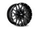 Hardrock Offroad Commander Gloss Black Milled 6-Lug Wheel; 20x10; -19mm Offset (04-15 Titan)