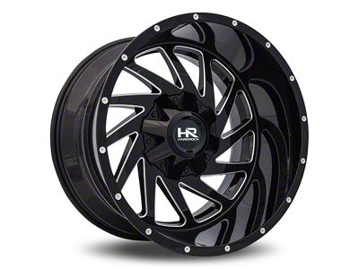 Hardrock Offroad Crusher Gloss Black Milled 6-Lug Wheel; 20x10; -19mm Offset (04-15 Titan)