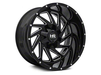 Hardrock Offroad Crusher Gloss Black Milled 6-Lug Wheel; 20x9; 0mm Offset (04-15 Titan)