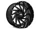 Hardrock Offroad Crusher Gloss Black Milled 6-Lug Wheel; 20x9; 0mm Offset (04-15 Titan)