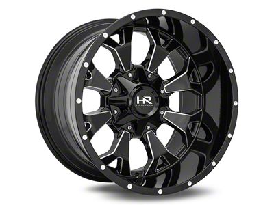 Hardrock Offroad Devastator Gloss Black Milled 6-Lug Wheel; 20x10; -19mm Offset (04-15 Titan)