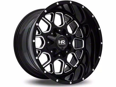 Hardrock Offroad Gunner Gloss Black Milled 6-Lug Wheel; 20x10; -19mm Offset (04-15 Titan)