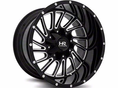 Hardrock Offroad Overdrive Gloss Black Milled 6-Lug Wheel; 20x10; -19mm Offset (04-15 Titan)