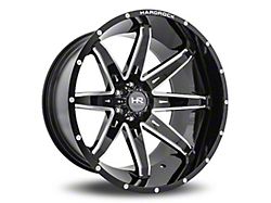 Hardrock Offroad PainKiller Xposed Gloss Black Milled 6-Lug Wheel; 20x12; -44mm Offset (04-15 Titan)