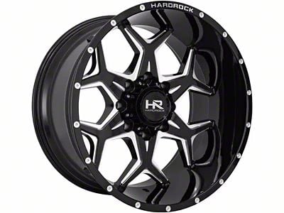 Hardrock Offroad Reckless Xposed Gloss Black Milled 6-Lug Wheel; 20x10; -19mm Offset (04-15 Titan)