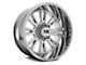 Hardrock Offroad Spine Xposed Chrome 6-Lug Wheel; 24x12; -44mm Offset (04-15 Titan)