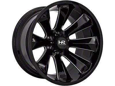 Hardrock Offroad Xplosive Xposed Gloss Black Milled 6-Lug Wheel; 20x10; -19mm Offset (04-15 Titan)