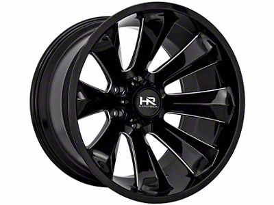 Hardrock Offroad Xplosive Xposed Gloss Black Milled 6-Lug Wheel; 20x12; -44mm Offset (04-15 Titan)