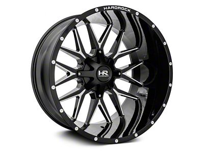 Hardrock Offroad Affliction Gloss Black Milled 6-Lug Wheel; 22x10; -19mm Offset (05-15 Tacoma)