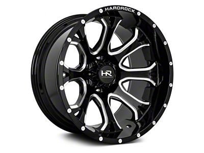 Hardrock Offroad Bloodshot Xposed Gloss Black 6-Lug Wheel; 24x14; -76mm Offset (05-15 Tacoma)