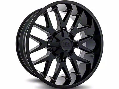 Hardrock Offroad Affliction Gloss Black 5-Lug Wheel; 20x10; -19mm Offset (07-13 Tundra)