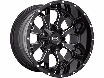 Hardrock Offroad Devastator Gloss Black Milled 5-Lug Wheel; 20x10; -19mm Offset (07-13 Tundra)