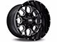 Hardrock Offroad Gunner Gloss Black Milled 5-Lug Wheel; 20x10; -19mm Offset (07-13 Tundra)