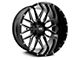 Hardrock Offroad Affliction Gloss Black Milled 6-Lug Wheel; 22x10; -19mm Offset (10-24 4Runner)