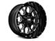 Hardrock Offroad Gunner Gloss Black 6-Lug Wheel; 20x12; -44mm Offset (10-24 4Runner)