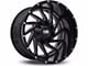 Hardrock Offroad Crusher Gloss Black Milled 5-Lug Wheel; 20x10; -19mm Offset (14-21 Tundra)
