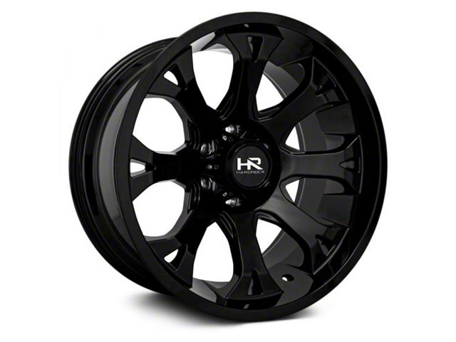 Hardrock Offroad Bloodshot Xposed Gloss Black 6-Lug Wheel; 24x14; -76mm Offset (2024 Tacoma)