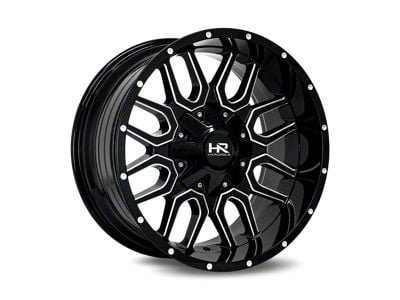 Hardrock Offroad Commander Gloss Black Milled 6-Lug Wheel; 20x10; -19mm Offset (2024 Tacoma)