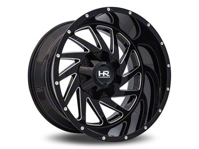 Hardrock Offroad Crusher Gloss Black Milled 6-Lug Wheel; 20x9; 0mm Offset (2024 Tacoma)