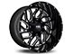 Hardrock Offroad Destroyer Gloss Black 6-Lug Wheel; 22x10; -25mm Offset (2024 Tacoma)