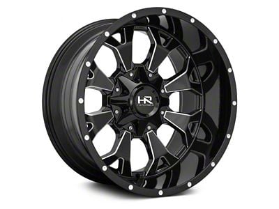 Hardrock Offroad Devastator Gloss Black Milled 6-Lug Wheel; 22x10; -25mm Offset (2024 Tacoma)