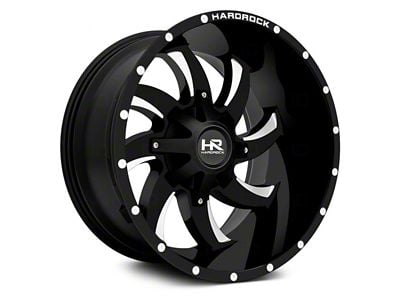 Hardrock Offroad Devious Gloss Black Milled 6-Lug Wheel; 20x12; -44mm Offset (2024 Tacoma)