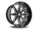 Hardrock Offroad PainKiller Xposed Gloss Black Milled 6-Lug Wheel; 20x10; -19mm Offset (2024 Tacoma)