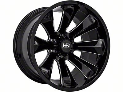 Hardrock Offroad Xplosive Xposed Gloss Black Milled 6-Lug Wheel; 20x10; -19mm Offset (2024 Tacoma)