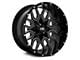 Hardrock Offroad Commander Gloss Black Milled 6-Lug Wheel; 20x12; -51mm Offset (10-24 4Runner)