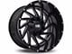 Hardrock Offroad Crusher Gloss Black Milled 6-Lug Wheel; 20x10; -19mm Offset (03-09 4Runner)