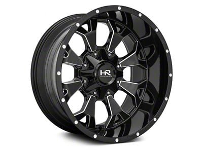 Hardrock Offroad Devastator Gloss Black Milled 6-Lug Wheel; 22x10; -25mm Offset (10-24 4Runner)