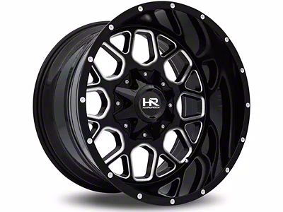 Hardrock Offroad Gunner Gloss Black Milled 6-Lug Wheel; 20x10; -19mm Offset (10-24 4Runner)