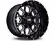 Hardrock Offroad Gunner Gloss Black Milled 6-Lug Wheel; 20x9; 0mm Offset (10-24 4Runner)