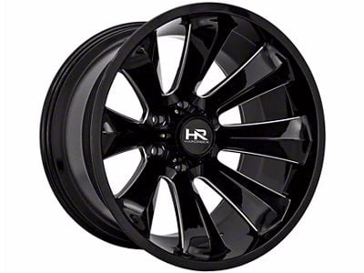 Hardrock Offroad Xplosive Xposed Gloss Black Milled 6-Lug Wheel; 20x12; -44mm Offset (03-09 4Runner)