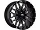 Hardrock Offroad Commander Gloss Black Milled 6-Lug Wheel; 20x10; -19mm Offset (21-24 Bronco, Excluding Raptor)