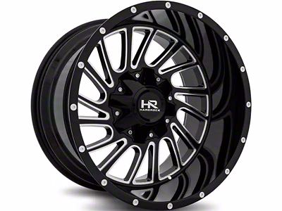 Hardrock Offroad Overdrive Gloss Black Milled 6-Lug Wheel; 20x10; -19mm Offset (21-25 Bronco, Excluding Raptor)