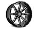 Hardrock Offroad Painkiller Xposed Gloss Black Milled 6-Lug Wheel; 20x10; -19mm Offset (22-24 Bronco Raptor)