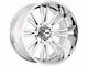 Hardrock Offroad Spine Xposed Chrome 6-Lug Wheel; 20x12; -51mm Offset (22-24 Bronco Raptor)