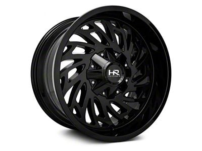 Hardrock Offroad Attack Gloss Black Wheel; 20x12; -51mm Offset (76-86 Jeep CJ7)