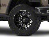 Hardrock Offroad Affliction Gloss Black Milled Wheel; 20x12; -44mm Offset (20-25 Jeep Gladiator JT)