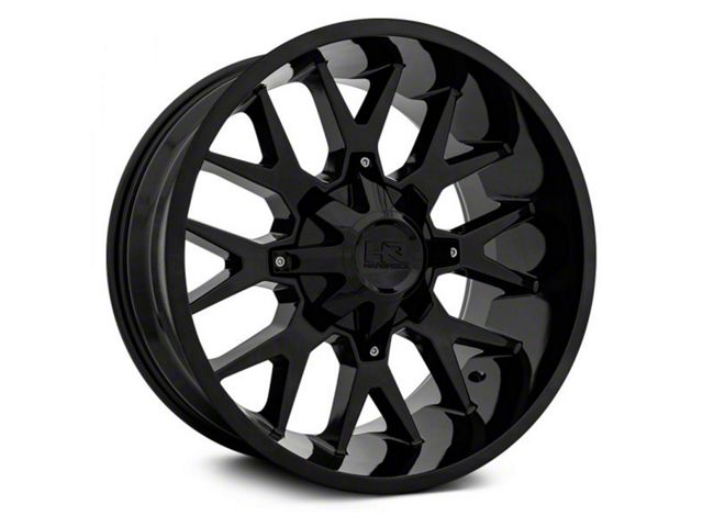 Hardrock Offroad Affliction Gloss Black Wheel; 20x12 (20-24 Jeep Gladiator JT)