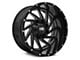 Hardrock Offroad Crusher Gloss Black Milled Wheel; 20x12 (20-24 Jeep Gladiator JT)