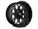 Hardrock Offroad Indestructible Gloss Black Milled Wheel; 20x12 (20-24 Jeep Gladiator JT)