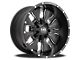 Hardrock Offroad Insane Satin Black Milled Wheel; 20x12 (20-24 Jeep Gladiator JT)