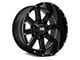 Hardrock Offroad Tank Gloss Black Milled Wheel; 20x12 (20-24 Jeep Gladiator JT)