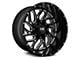 Hardrock Offroad Destroyer Gloss Black Milled Wheel; 20x12; -51mm Offset (99-04 Jeep Grand Cherokee WJ)