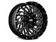 Hardrock Offroad Attack Gloss Black Milled 6-Lug Wheel; 20x12; -51mm Offset (17-24 Titan)