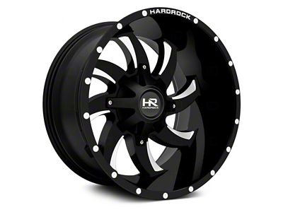 Hardrock Offroad Devious Gloss Black Milled 6-Lug Wheel; 22x10; -19mm Offset (16-24 Titan XD)